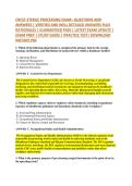 CRCST-STERILE PROCESSING EXAM&ndash; QUESTIONS AND &NewLine;ANSWERS &vert; VERIFIED AND WELL DETAILED ANSWERS PLUS &NewLine;RATIONALES &vert; GUARANTEED PASS &vert; LATEST EXAM UPDATE &vert; &NewLine;EXAM PREP &vert; STUDY GUIDE &vert; PRACTICE TEST&vert; DOWNLOAD &NewLine;INSTANT PDF 