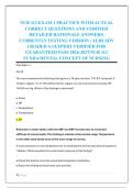 NUR 112 EXAM 1 PRACTICE WITH ACTUAL &NewLine;CORRECT QUESTIONS AND VERIFIED &NewLine;DETAILED RATIONALE ANSWERS&vert; &NewLine;CURRENTLY TESTING VERSION &vert; ALREADY &NewLine;GRADED A&plus;&vert;EXPERT VERIFIED FOR &NewLine;GUARANTEED PASS 2026-2027&vert;NUR 112 &NewLine;FUNDAMENTAL CONCEPT OF NURSING 