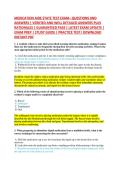 MEDICATION AIDE STATE TEST EXAM&ndash; QUESTIONS AND &NewLine;ANSWERS &vert; VERIFIED AND WELL DETAILED ANSWERS PLUS &NewLine;RATIONALES &vert; GUARANTEED PASS &vert; LATEST EXAM UPDATE &vert; &NewLine;EXAM PREP &vert; STUDY GUIDE &vert; PRACTICE TEST&vert; DOWNLOAD &NewLine;INSTANT PDF 