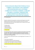 NUR 112 EXAM 2 PRACTICE WITH ACTUAL &NewLine;CORRECT QUESTIONS AND VERIFIED &NewLine;DETAILED RATIONALE ANSWERS&vert; &NewLine;CURRENTLY TESTING VERSION &vert; ALREADY &NewLine;GRADED A&plus;&vert;EXPERT VERIFIED FOR &NewLine;GUARANTEED PASS 2026-2027&vert;NUR 112 &NewLine;FUNDAMENTAL CONCEPT OF NURSING 