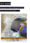 Test Bank For Introduction to Marine Biology 4th Edition by George Karleskint&comma; Richard Turner&comma; James Small &lpar;Chapter 1 - 20&rpar;