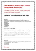 Chamberlain University NR507 Advanced Pathophysiology Midterm Exam &vert; Complete Practice Questions & Verified Answers &lpar;2026&ndash;2027 Update Guide&rpar;