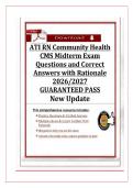 ATI RN COMMUNITY HEALTH CMS MIDTERM EXAM QUESTIONS AND CORRECT ANSWERS WITH RATIONALE 2026&sol;2027 GUARANTEED PASS