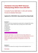 Chamberlain University NR507 Advanced Pathophysiology Midterm Exam &vert; Complete Practice Questions & Verified Answers &lpar;2026&ndash;2027 Update Guide&rpar;