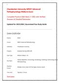 Chamberlain University NR507 Advanced Pathophysiology Midterm Exam &vert; Complete Practice Questions & Verified Answers &lpar;2026&ndash;2027 Update Guide&rpar;