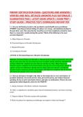 PMHNP CERTIFICATION EXAM&ndash; QUESTIONS AND ANSWERS &vert; &NewLine;VERIFIED AND WELL DETAILED ANSWERS PLUS RATIONALES &vert; &NewLine;GUARANTEED PASS &vert; LATEST EXAM UPDATE &vert; EXAM PREP &vert; &NewLine;STUDY GUIDE &vert; PRACTICE TEST&vert; DOWNLOAD INSTANT PDF 