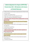 California Registered Tax Preparer &lpar;CRTP&sol;CTEC&rpar;&NewLine;Practice Exam 2026 &ndash; 200 Questions with Answers&NewLine;and Detailed Rationales