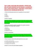 TEAS 7 EXAM&ndash; QUESTIONS AND ANSWERS &vert; VERIFIED AND &NewLine;WELL DETAILED ANSWERS PLUS RATIONALES &vert; GUARANTEED &NewLine;PASS &vert; LATEST EXAM UPDATE &vert; EXAM PREP &vert; STUDY GUIDE &vert; &NewLine;PRACTICE TEST&vert; DOWNLOAD INSTANT PDF 