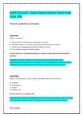 AMPP CIP Level 1 Basic Coating Inspector Theory Study Guide 2026 &vert; NACE Practice Questions & Verified Answers