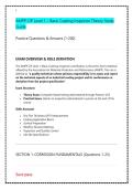 AMPP CIP Level 1 Basic Coating Inspector Theory Study Guide 2026 &vert; NACE Practice Questions & Verified Answers
