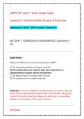 AMPP CIP Level 1 Exam Study Guide &vert; Complete Coating Inspector Practice Questions & Verified Answers &lpar;2026&ndash;2027 Update&rpar;