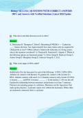 Biology M2 LUOA &vert; QUESTIONS WITH CORRECT ANSWERS&NewLine;100&percnt; and Answers with Verified Solutions &vert; Latest 2026 Update&NewLine;