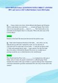 LUOA M8 Earth Science &vert; QUESTIONS WITH CORRECT ANSWERS&NewLine;100&percnt; and Answers with Verified Solutions &vert; Latest 2026 Update