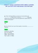 LUOA LA &colon; Analogies &vert; QUESTIONS WITH CORRECT ANSWERS&NewLine;100&percnt; and Answers with Verified Solutions &vert; Latest 2026 Update