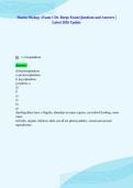 Marine Biology &colon;Exam 1 Dr&period; Burge Exam Questions and Answers &vert;&NewLine;Latest 2026 Update&NewLine;