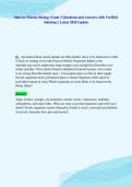 Intro to Marine Biology Exam 3 Questions and Answers with Verified&NewLine;Solutions &vert; Latest 2026 Update