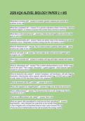 Testbank - 2026 AQA A-Level Biology Paper 1 & Mark Scheme &lpar;7402&sol;1&rpar;&NewLine;