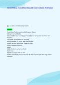 Marine Biology Exam 4 Questions and Answers &vert; Latest 2026 Update