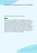 Marine Biology- Exam 2 Questions and Answers &vert; Latest 2026 Update&NewLine;