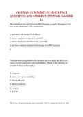 NP1 EXAM 1 &lpar; 2026&sol;2027&rpar; SUMMER-FALL QUESTIONS AND CORRECT ANSWERS GRADED A&plus;