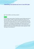 Marine Biology Exam Questions and Answers &vert; Latest 2026 Update&NewLine;