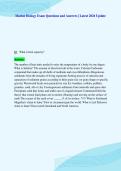 Marine Biology Exam Questions and Answers &vert; Latest 2026 Update