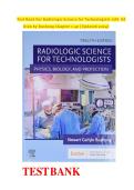 TEST BANK for Radiologic Science for Technologists 12th Edition by Stewart C Bushong All Chapters 1-40&comma; Complete
