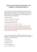 PNLE EXAM &lpar;2026&sol;2027&rpar; QUESTIONS AND CORRECT ANSWERS GRADED A&plus;