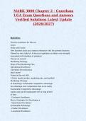 MARK 3000 Chapter 2 - Grantham&NewLine;UGA Exam Questions and Answers&NewLine;Verified Solutions Latest Update&NewLine;&lpar;2026&sol;2027&rpar;