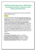 LADWP Electric Station Operator Exam &ndash; 2026&sol;2027 Edition&NewLine;&vert; Circuit Breakers&comma; Disconnects&comma; Transformers &vert; Verified&NewLine;Questions with Passed Answers&NewLine;&NewLine;Real Exam-Based Questions and Verified Answers &vert; 100&percnt; Accuracy &vert; Utility & Electrical&NewLine;Operations Certific