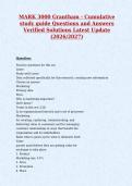 MARK 3000 Grantham - Cumulative&NewLine;study guide Questions and Answers&NewLine;Verified Solutions Latest Update&NewLine;&lpar;2026&sol;2027&rpar;