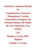 Instructor&rsquo;s Solutions Manual - Comprehensive Assurance & Systems Tool &lpar;CAST&rpar;&comma; 4th Edition &lpar;Ingraham&comma; 2019&rpar;&comma; All Chapters Covered