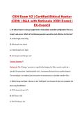 CEH Exam V2 &vert; Certified Ethical Hacker &NewLine;&lpar;CEH&rpar; &vert; Q&A with Rationale &lpar;CEH Exam&rpar; &vert; &NewLine;EC-Council