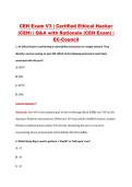 CEH Exam V3 &vert; Certified Ethical Hacker &NewLine;&lpar;CEH&rpar; &vert; Q&A with Rationale &lpar;CEH Exam&rpar; &vert; &NewLine;EC-Council 