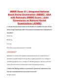 INBDE Exam V1 &vert; Integrated National &NewLine;Board Dental Examination &lpar;INBDE&rpar; &vert; Q&A &NewLine;with Rationale &lpar;INBDE Exam&rpar; &vert; Joint &NewLine;Commission on National Dental &NewLine;Examinations &lpar;JCNDE&rpar;