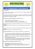Class 9 Science Chapter 15 &ndash; Improvement in Food Resources &vert; Complete Exam Notes &vert; NCERT &plus; Revision Guide
