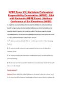 MPRE Exam V3 &vert; Multistate Professional &NewLine;Responsibility Examination &lpar;MPRE&rpar; &vert; Q&A &NewLine;with Rationale &lpar;MPRE Exam&rpar; &vert; National &NewLine;Conference of Bar Examiners &lpar;NCBE&rpar;