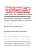 MPRE Exam V1&ndash;V3 &vert; Multistate Professional Responsibility Examination &lpar;MPRE&rpar; &vert; Q&A with Rationale &lpar;MPRE Exam&rpar;