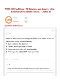 NURS 317 Final Exam &vert; 70 Questions and Answers with Rationale &vert; New Update 2026&sol;27 &vert; Graded A&plus;