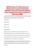 NAPLEX Exam V3 &vert; North American &NewLine;Pharmacist Licensure Examination &NewLine;&lpar;NAPLEX&rpar; &vert; Q&A with Rationale &lpar;NAPLEX &NewLine;Exam&rpar; &vert; National Association of Boards of &NewLine;Pharmacy &lpar;NABP&rpar;