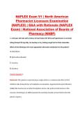 NAPLEX Exam V1 &vert; North American &NewLine;Pharmacist Licensure Examination &NewLine;&lpar;NAPLEX&rpar; &vert; Q&A with Rationale &lpar;NAPLEX &NewLine;Exam&rpar; &vert; National Association of Boards of &NewLine;Pharmacy &lpar;NABP&rpar;