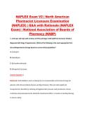 NAPLEX Exam V1&ndash;V3 &vert; North American Pharmacist Licensure Examination &lpar;NAPLEX&rpar; &vert; Q&A with Rationale &lpar;NAPLEX Exam&rpar; &vert; National Association of Boards of Pharmacy &lpar;NABP&rpar;