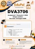 DVA3706 Assignment 1 &lpar;COMPLETE ANSWERS&rpar; Semester 2 2026 - DUE 28 August 2026