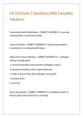 HS 310 Exam 2 Questions With Complete Solutions&period;