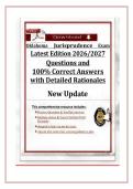 Oklahoma Jurisprudence Exam Latest Edition 2026&sol;2027 Questions and 100&percnt; Correct Answers with Detailed Rationales