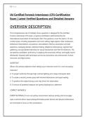 IAI Certified Forensic Interviewer &lpar;CFI&rpar; Certification Exam &vert; Latest Verified Questions and Detailed Answers 