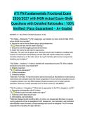 ATI PN Fundamentals Proctored Exam 2026&sol;2027 with NGN Actual Exam-Style Questions with Detailed Rationales &vert; 100&percnt; Verified &vert; Pass Guaranteed &ndash; A&plus; Graded