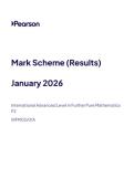 2026 Pearson Edexcel International AS&sol;A Level Further Pure Mathematics F2&vert;WFM02&sol;01A&vert;Mark scheme&vert; January 2026