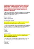 FLORIDA LIFE AND HEALTH INSURANCE EXAM&ndash; QUESTIONS &NewLine;AND ANSWERS &vert; VERIFIED AND WELL DETAILED ANSWERS &NewLine;PLUS RATIONALES &vert; GUARANTEED PASS &vert; LATEST EXAM &NewLine;UPDATE &vert; EXAM PREP &vert; STUDY GUIDE &vert; PRACTICE TEST&vert; &NewLine;DOWNLOAD INSTANT PDF 