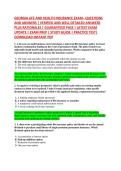GEORGIA LIFE AND HEALTH INSURANCE EXAM&ndash; QUESTIONS &NewLine;AND ANSWERS &vert; VERIFIED AND WELL DETAILED ANSWERS &NewLine;PLUS RATIONALES &vert; GUARANTEED PASS &vert; LATEST EXAM &NewLine;UPDATE &vert; EXAM PREP &vert; STUDY GUIDE &vert; PRACTICE TEST&vert; &NewLine;DOWNLOAD INSTANT PDF 